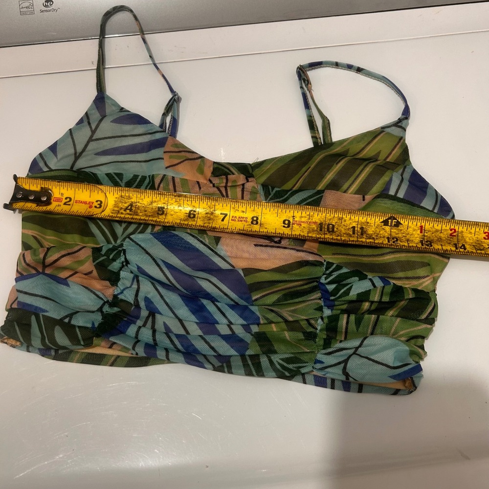 Rivir Babydoll Mesh Fairy Grunge Cropped Top Women's Small Festival Artsy Goblin - Picture 6 of 7